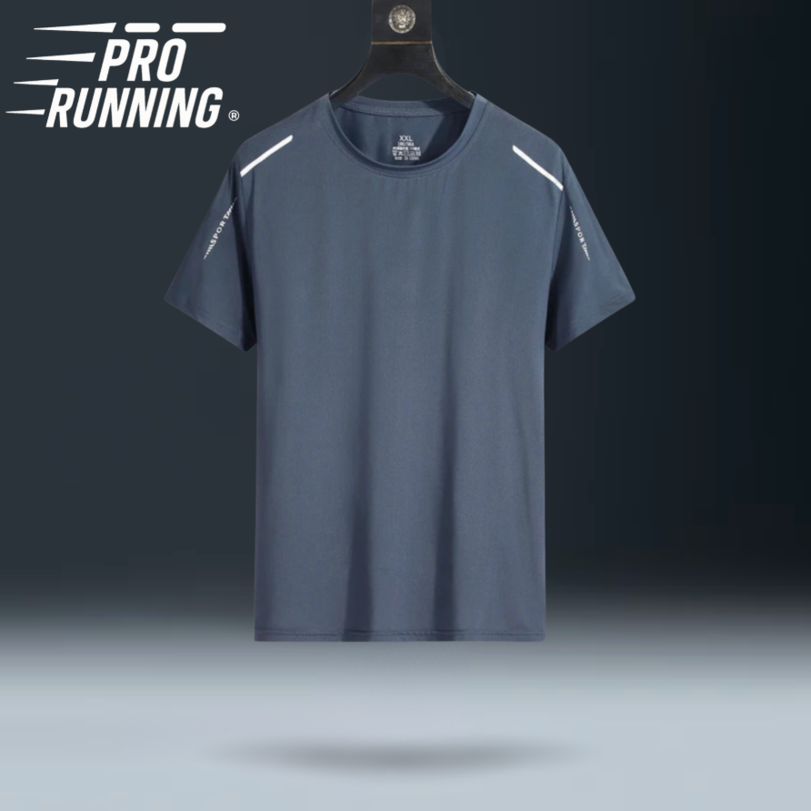 T-shirt de course réfléchissant AXELIUM PRO Bleu