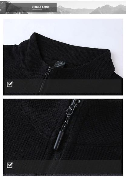 T-shirt Réfléchissant Kaki - Demi zip