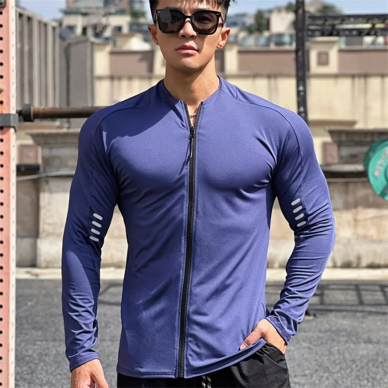 Veste de Course Homme - Zip intégral