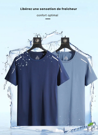 T-shirt de course réfléchissant AXELIUM PRO Blanc