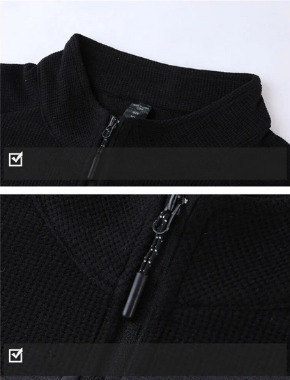 T-shirt Réfléchissant Kaki - Demi zip