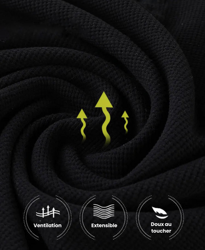 T-shirt Réfléchissant Kaki - Demi zip