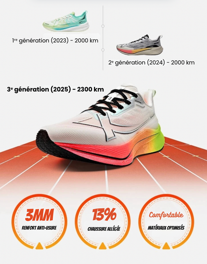 Chaussure de course 3.0 AXELIUM PRO Blanc clair – Performance et endurance ultime