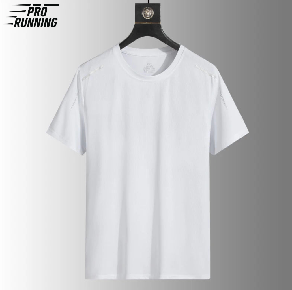 T-shirt de course réfléchissant AXELIUM PRO Blanc