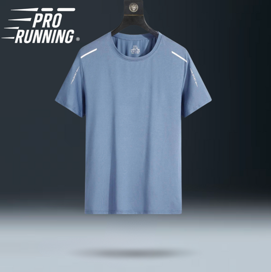 T-shirt de course réfléchissant AXELIUM PRO Bleu