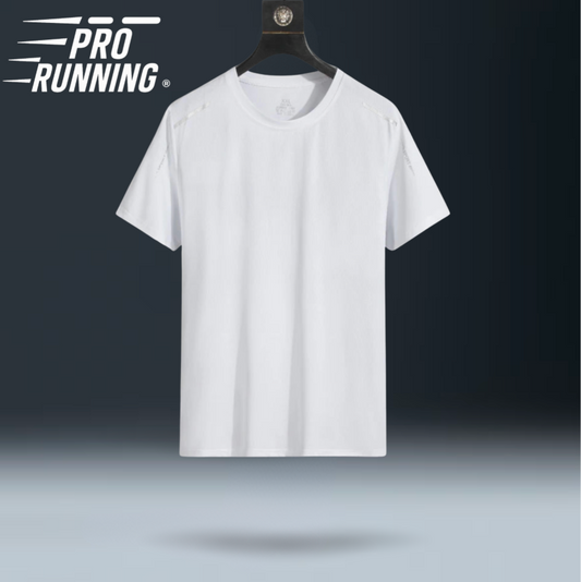T-shirt de course réfléchissant AXELIUM PRO Blanc