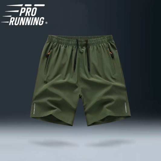 Short de Course homme Kaki