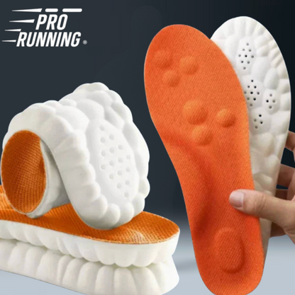 Semelles de Sport AXELIUM PRO Vert fluo premium – Confort &amp; Performance 4D