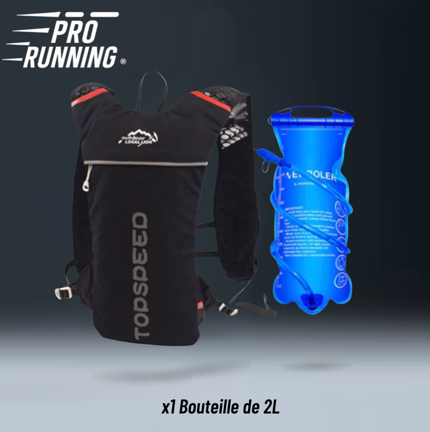 Pack Hydratation (Sac + 2 Flasques) – Léger & Stable