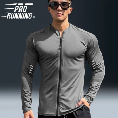 Veste de Course Homme Bleu - Zip intégral