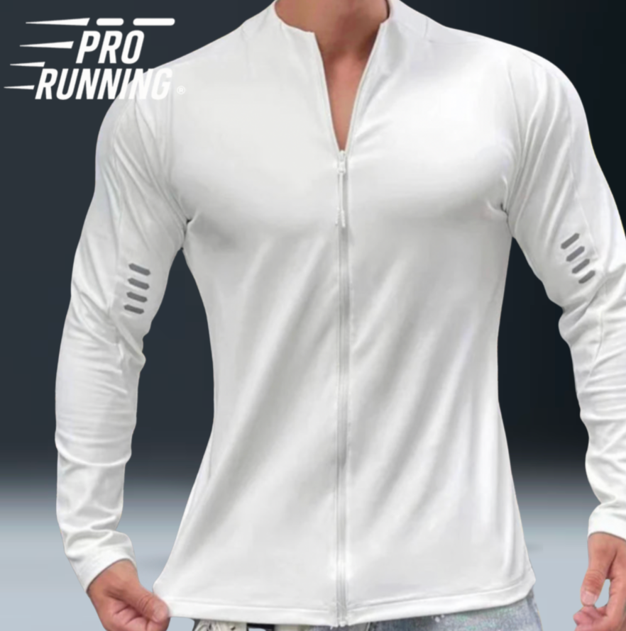 Veste de Course Homme Bleu - Zip intégral