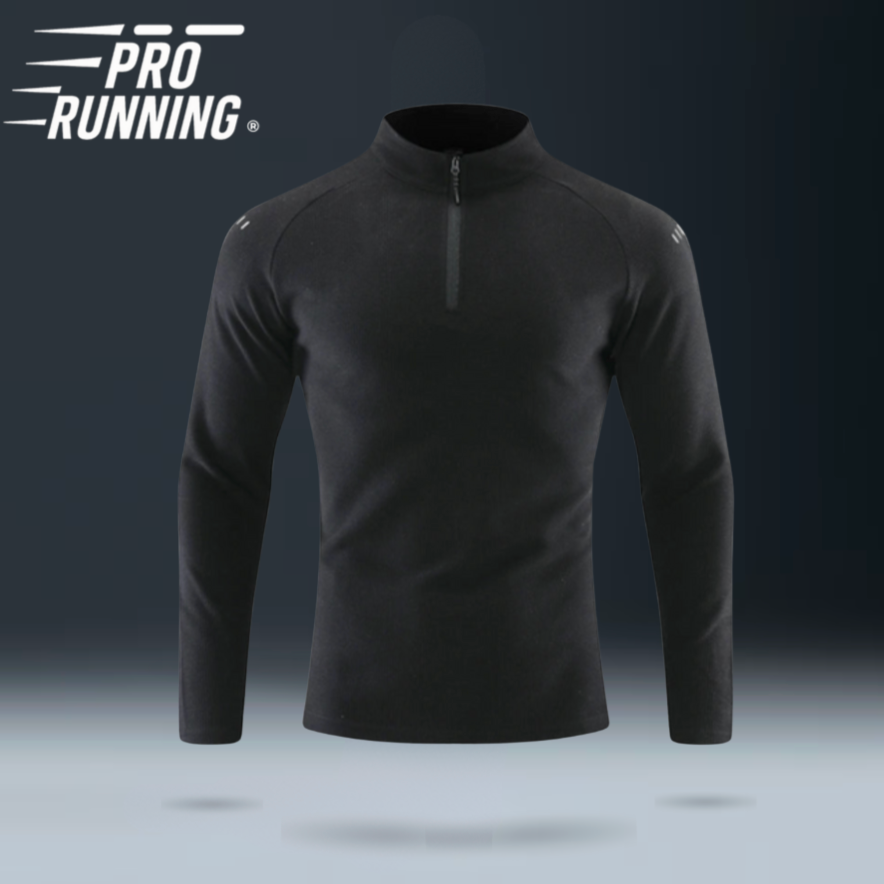 T-shirt Réfléchissant Kaki - Demi zip