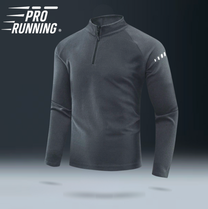 T-shirt Réfléchissant Kaki - Demi zip