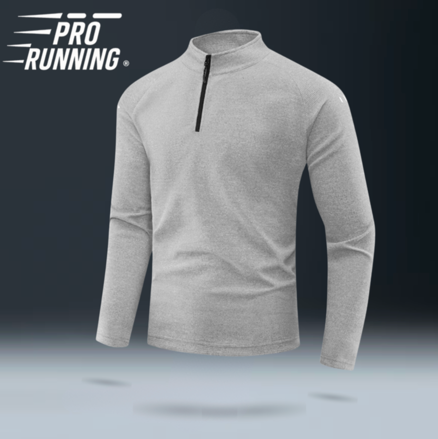 T-shirt Réfléchissant Kaki - Demi zip