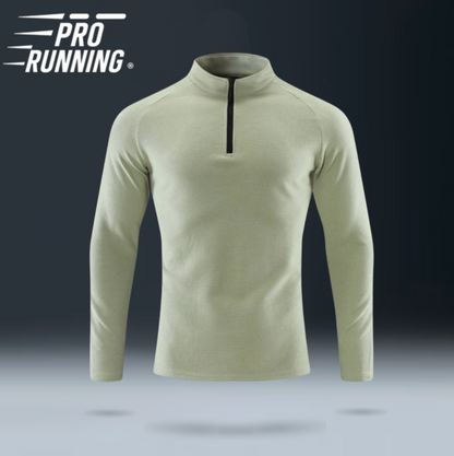 T-shirt Réfléchissant Kaki - Demi zip