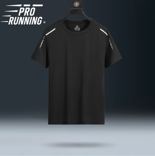 T-shirt de course réfléchissant AXELIUM PRO Noir