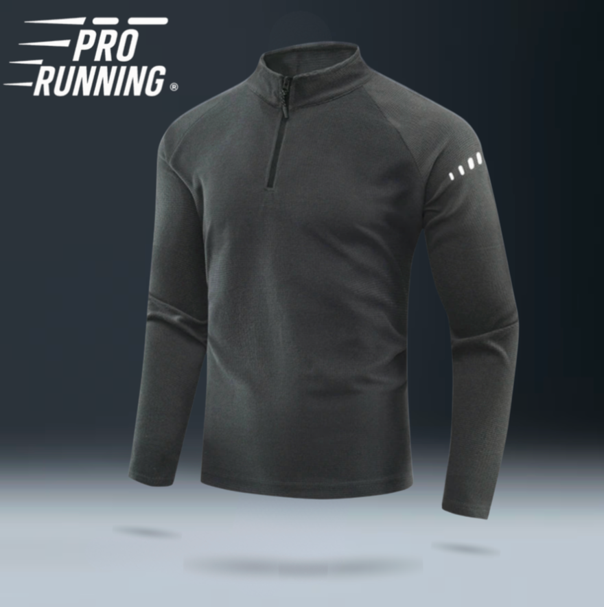 T-shirt Réfléchissant Kaki - Demi zip