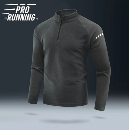 T-shirt Réfléchissant Kaki - Demi zip