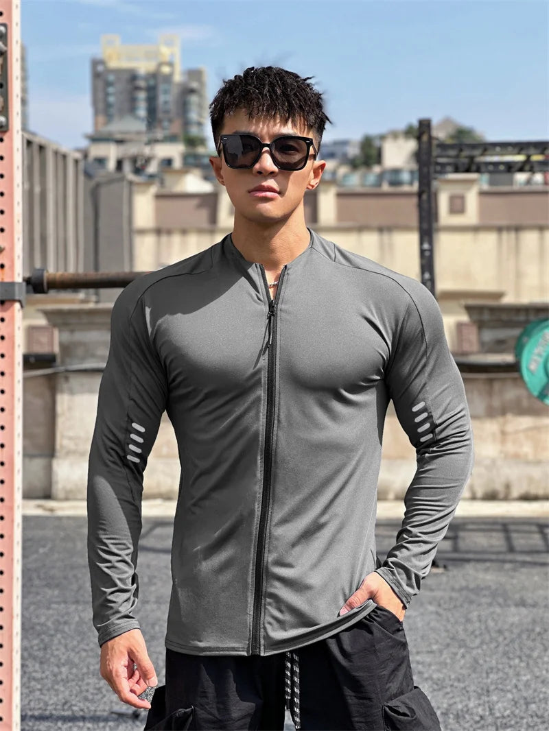 Veste de Course Homme - Zip intégral